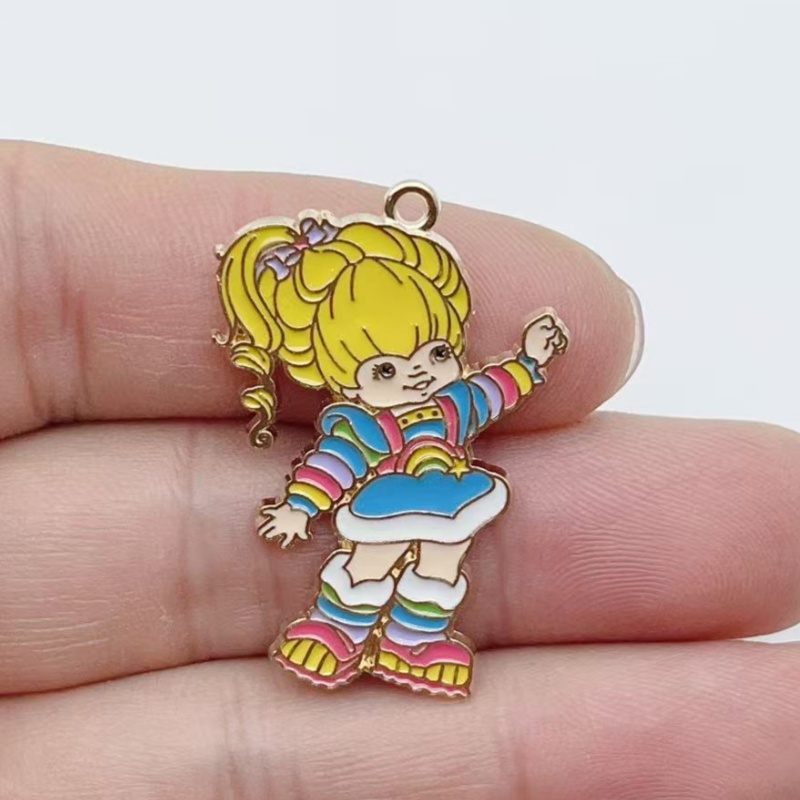 10pcs Cute Little Girl Enamel  - Jewelry Making Pendants review and price