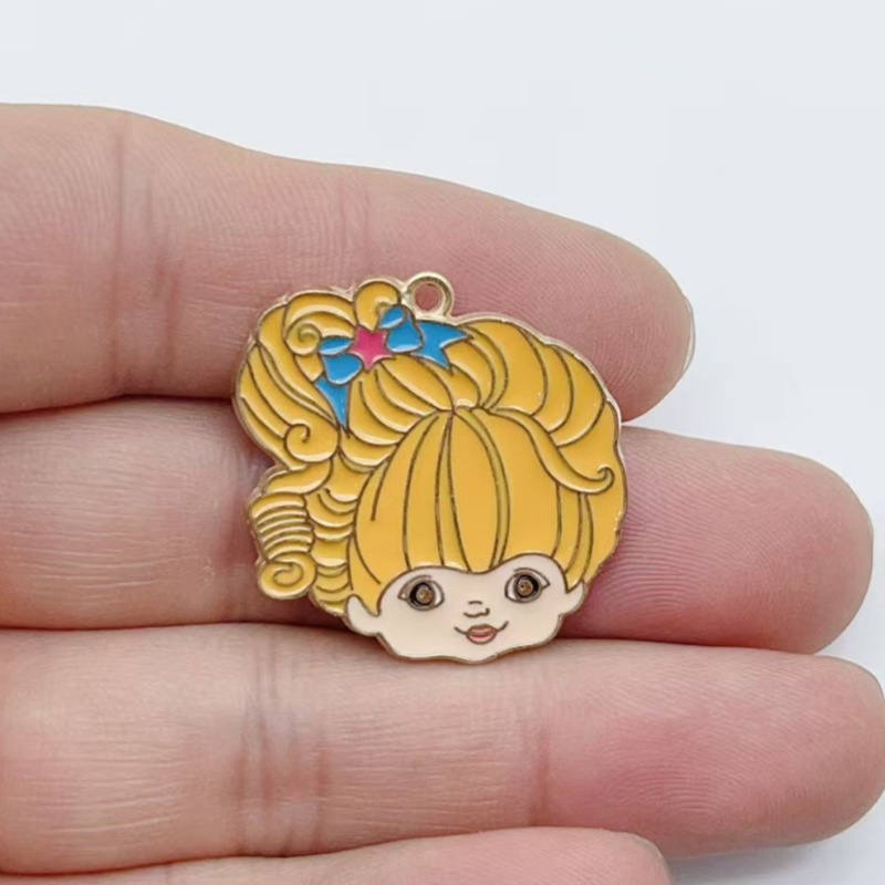 10pcs Cute Little Girl Enamel  - Jewelry Making Pendants review and price