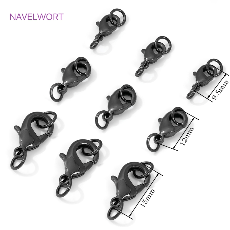 Black Color Brass Lobster Clas - Jewelry Making Chain review and price