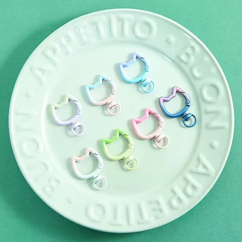 5-10PCS Gradient Cute Cat Clas - Jewelry Making Chain review and price